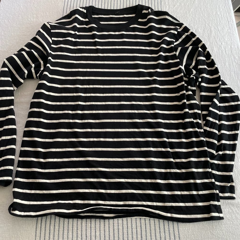 Uniqlo Striped Long-Sleeve T-Shirt Size XL